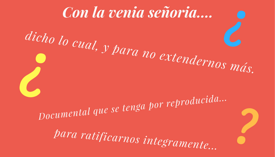 Expresiones jurídicas para sustentar nuestro Alegato.